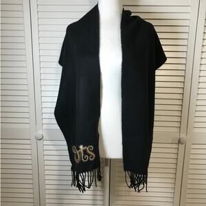 Saints Black Gold Women Scarf 70”